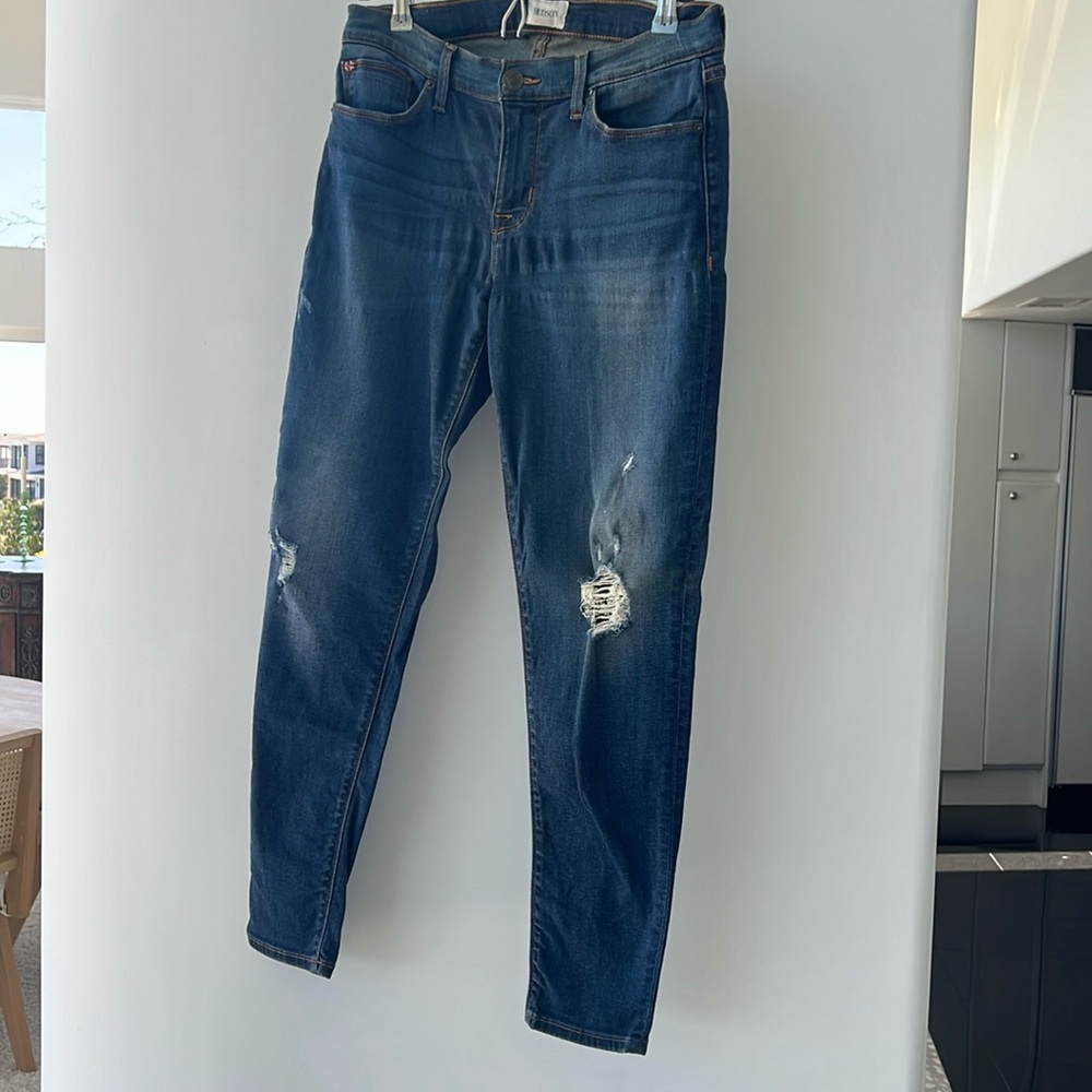 Hudson mid rise skinny jeans